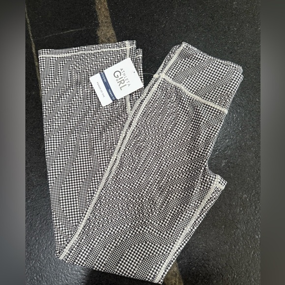 Athleta Other - Athleta Girl High Rise Chit Chat Flare Pants – Houndstooth Checkered Size 14 NWT